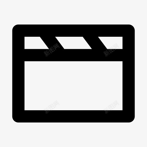 电影电影院拍板图标svg_新图网 https://ixintu.com 大纲 拍板 电影 电影院 视频 音像