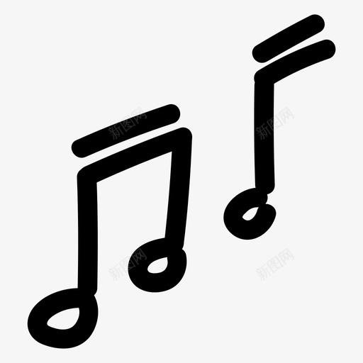 乐谱作曲手绘图标svg_新图网 https://ixintu.com 乐谱 作曲 手绘