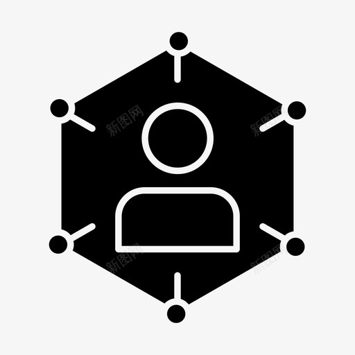联系沟通网络图标svg_新图网 https://ixintu.com 个人 人员 企业发展和企业管理 沟通 网络 联系
