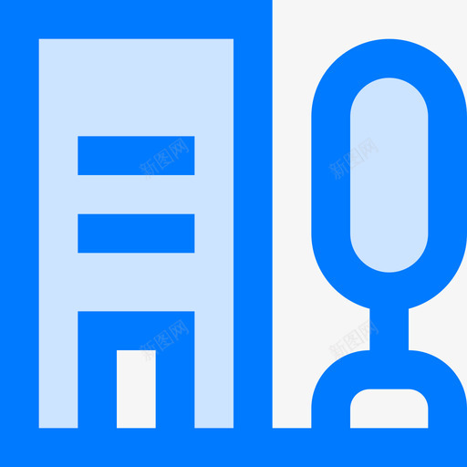 蓝色景观10号楼图标svg_新图网 https://ixintu.com 蓝色景观10号楼