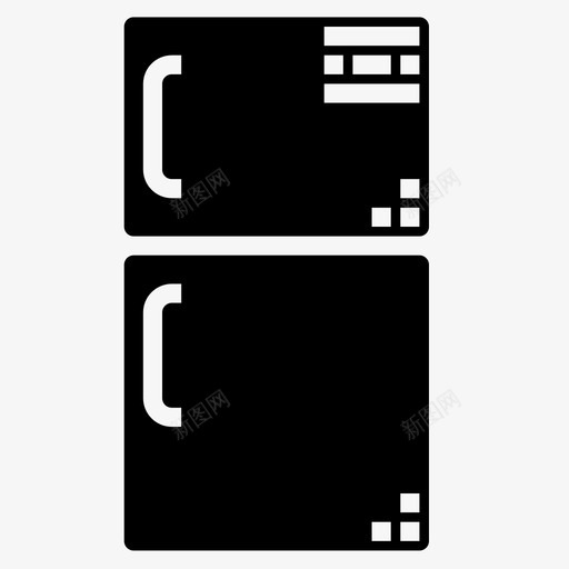 冰箱家用电器15实心图标svg_新图网 https://ixintu.com 冰箱 实心 家用电器15