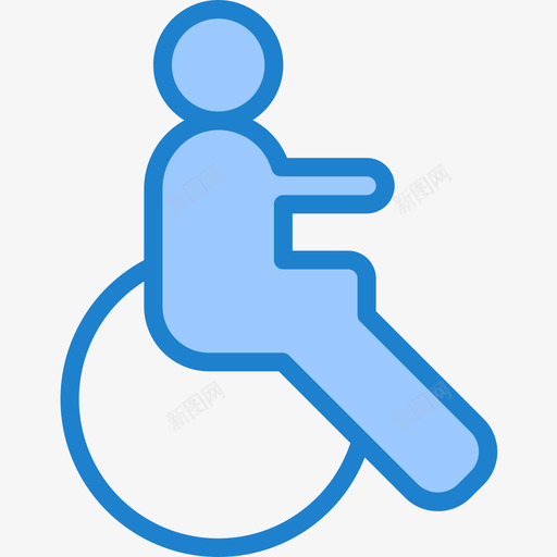 残疾健康护理31蓝色图标svg_新图网 https://ixintu.com 健康 护理 残疾 蓝色