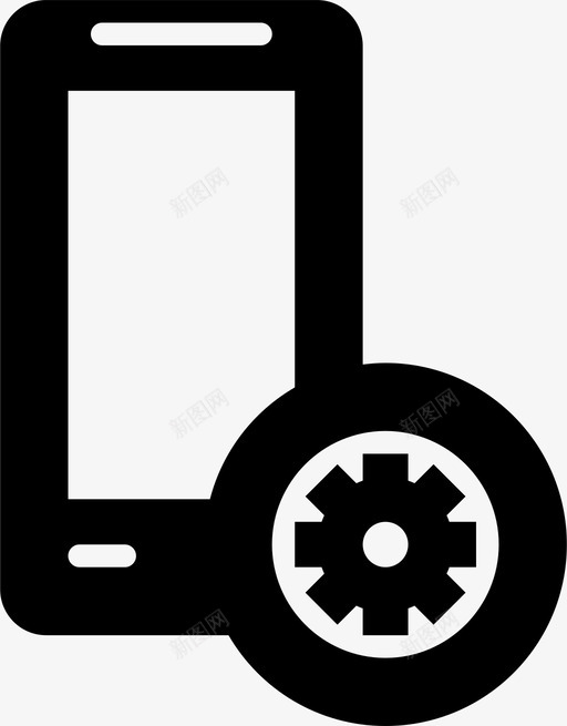 手机设置智能手机社交媒体和标签图标svg_新图网 https://ixintu.com 媒体 手机 智能 标签 社交 设置