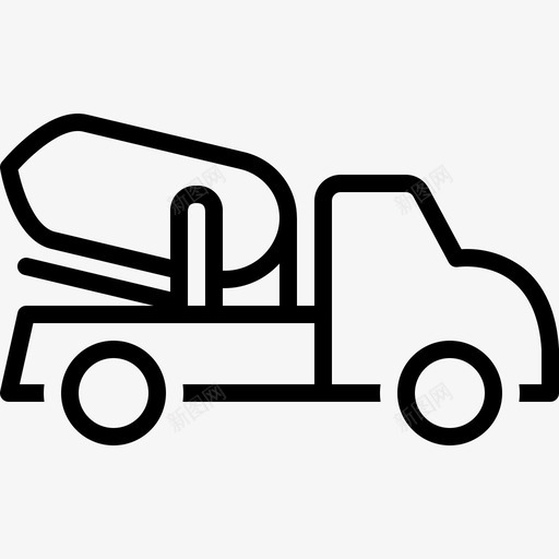 水泥车建筑图标svg_新图网 https://ixintu.com 建筑 水泥车