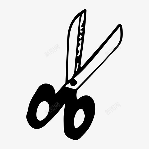 剪刀裁剪剪图标svg_新图网 https://ixintu.com 剪刀 学校 素描 裁剪