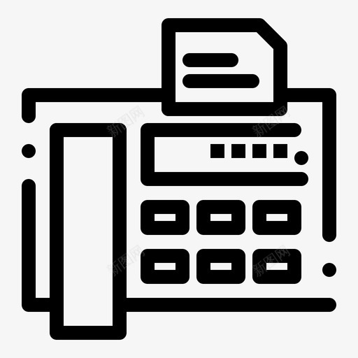 传真机电话网络接口feb收集图标svg_新图网 https://ixintu.com feb 传真机 接口 收集 电话 网络