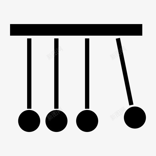 摆锤牛顿摇篮物理图标svg_新图网 https://ixintu.com 摆锤 牛顿摇篮 物理 科学