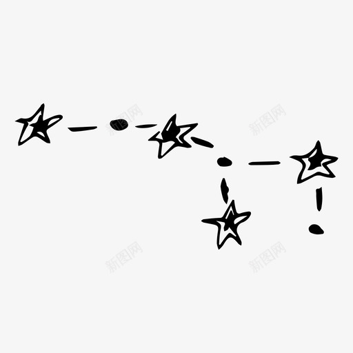 星座星系太空图标svg_新图网 https://ixintu.com 太空 宇宙 恒星 星座 星系