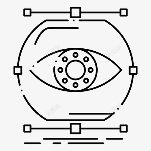 视觉概念眼睛图标svg_新图网 https://ixintu.com 2月 v4 收集 概念 界面 监控 眼睛 网络 视觉