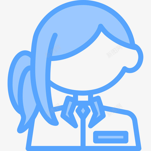 女孩阿凡达55蓝色图标svg_新图网 https://ixintu.com 女孩 蓝色 阿凡达55