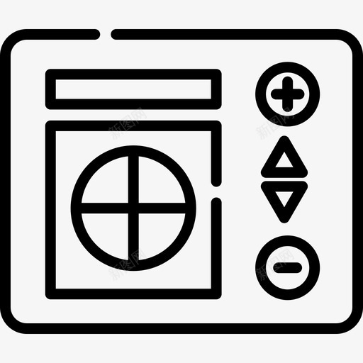 定时器智能家居9线性图标svg_新图网 https://ixintu.com 定时器 智能家居9 线性