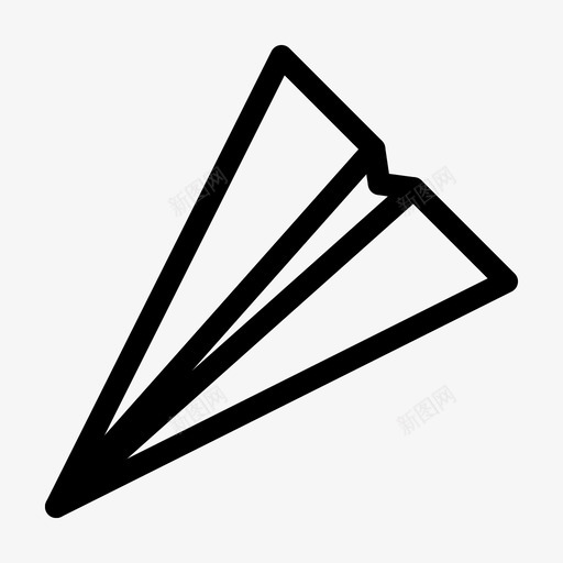 飞机机场发送图标svg_新图网 https://ixintu.com 发送 工作 折纸 机场 飞机