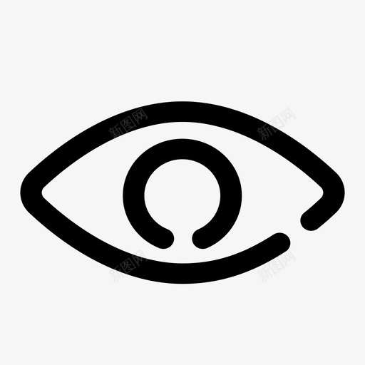睁眼svg_新图网 https://ixintu.com 睁眼