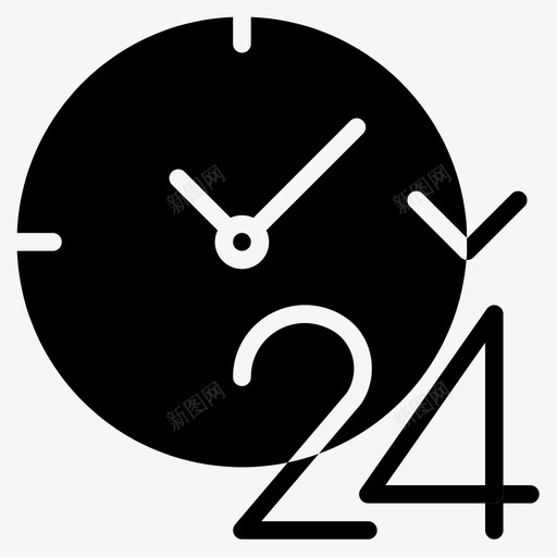 24小时49次满图标svg_新图网 https://ixintu.com 24小时 49次 满