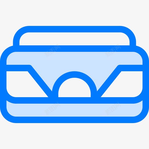 Ar眼镜vr蓝色图标svg_新图网 https://ixintu.com Ar眼镜 vr 蓝色