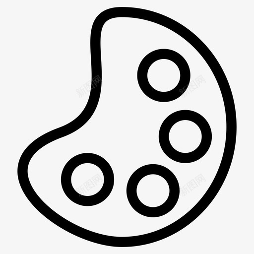 色彩绘画平面图标svg_新图网 https://ixintu.com 平面设计 绘画 色彩