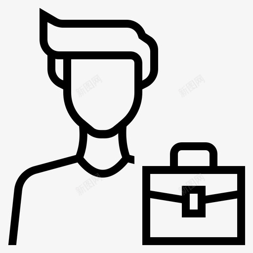 自由职业者商人企业家图标svg_新图网 https://ixintu.com 企业家 商人 自由职业者