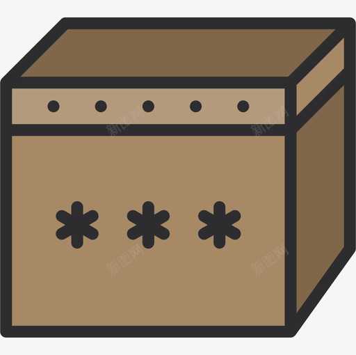 礼品盒节日4线性颜色图标svg_新图网 https://ixintu.com 礼品盒 线性颜色 节日4