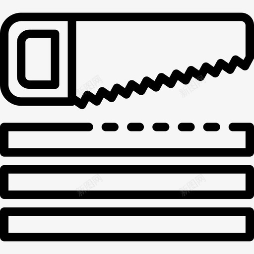 锯木工11直线锯图标svg_新图网 https://ixintu.com 木工11 直线锯 锯