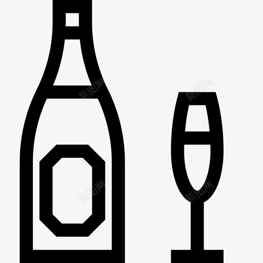 带玻璃的普罗塞克带玻璃的普罗塞科瓶子图标svg_新图网 https://ixintu.com 塞克 塞科 普罗 玻璃 瓶子 简单 葡萄酒