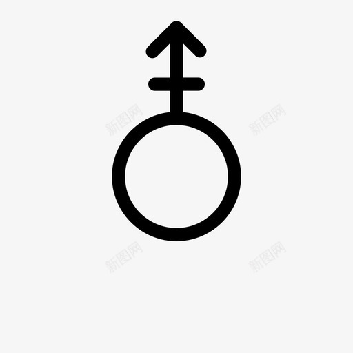 雌雄同体性别非二元图标svg_新图网 https://ixintu.com 二元 同体 性别 雌雄
