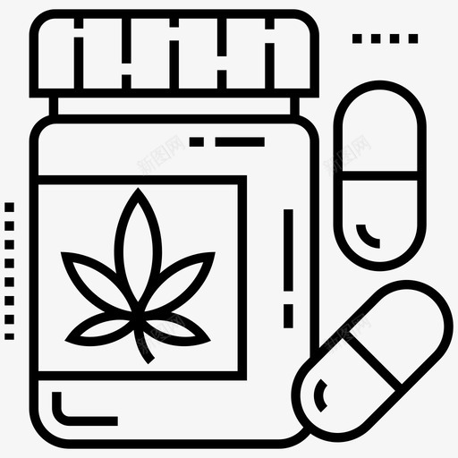 草药民间医学萨满教图标svg_新图网 https://ixintu.com 传统医学 医用大麻线图标 器官 民间医学 细胞 草药 萨满教