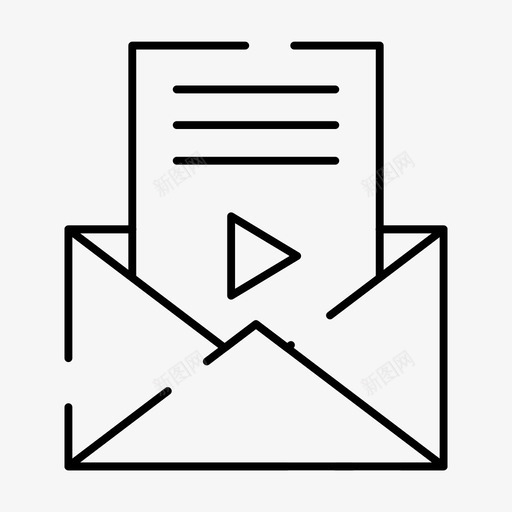 邮件信件消息图标svg_新图网 https://ixintu.com 信件 消息 短信 网络界面feb收集v4 视频播放器 邮件