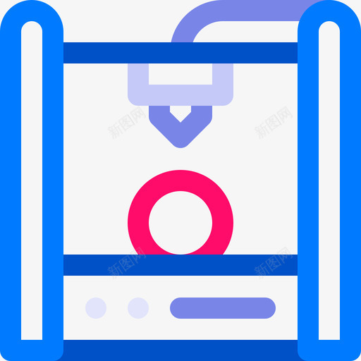 3d打印机打印基本线性颜色图标svg_新图网 https://ixintu.com 3d打印机 打印基本 线性颜色