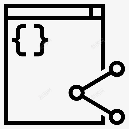开源代码共享github图标svg_新图网 https://ixintu.com github 代码共享 共享代码 开源 编程
