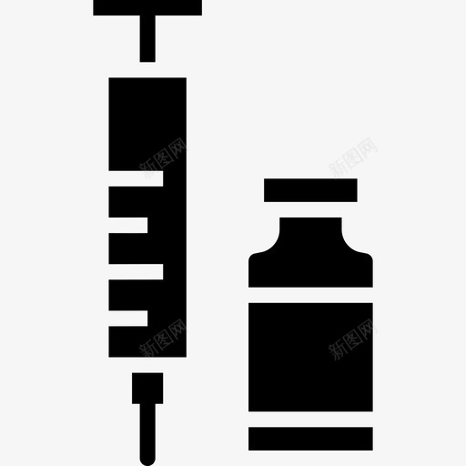 注射器卫生保健21填充图标svg_新图网 https://ixintu.com 卫生保健21 填充 注射器