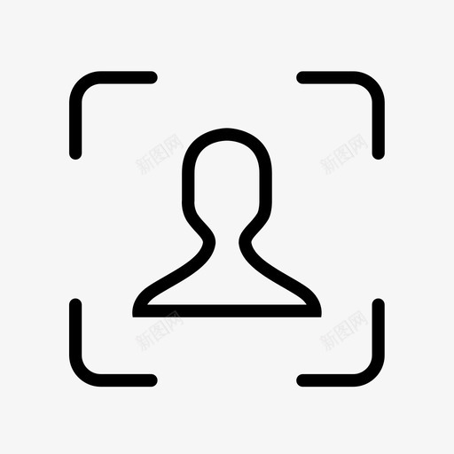 智能人脸识别svg_新图网 https://ixintu.com 智能人脸识别