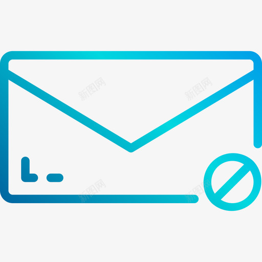电子邮件通信104线性梯度图标svg_新图网 https://ixintu.com 电子邮件 线性梯度 通信104