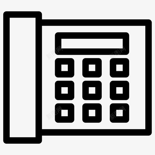 电话办公室业务图标svg_新图网 https://ixintu.com 业务 办公室 电话
