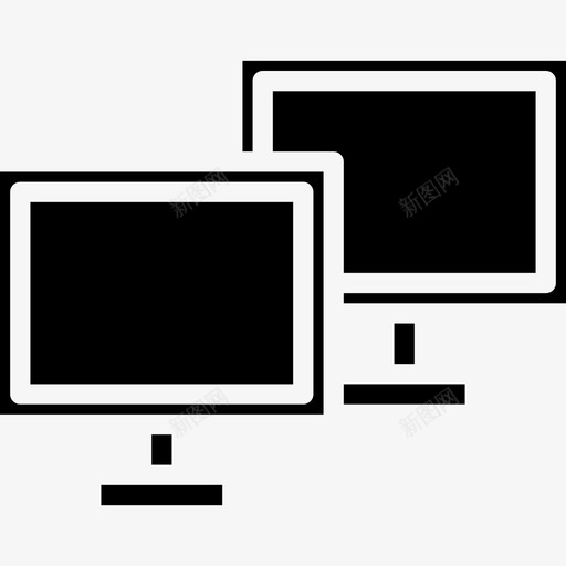 监视器计算机25填充图标svg_新图网 https://ixintu.com 填充 监视器 计算机25