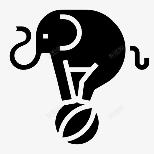 大象动物嘉年华图标svg_新图网 https://ixintu.com 动物 动物园 嘉年华 大象 游乐场 马戏团