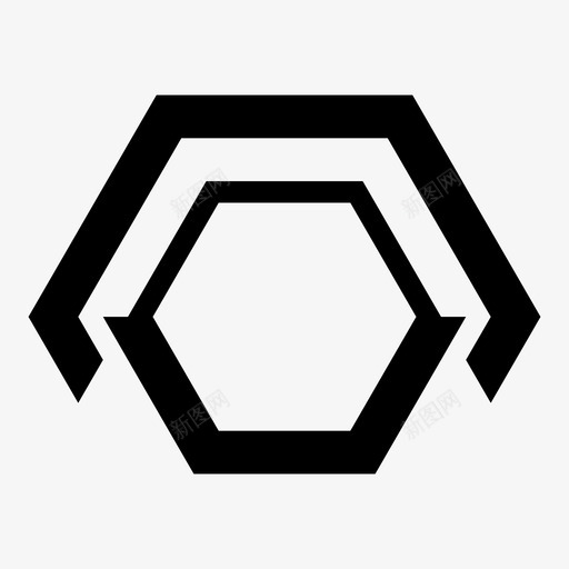 六角帽抽象六角形图案和形状图标svg_新图网 https://ixintu.com 六角 六角形 图案 形状 抽象
