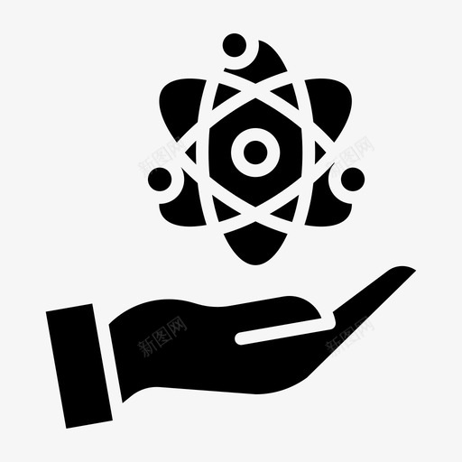手原子物理图标svg_新图网 https://ixintu.com 原子 物理 科学