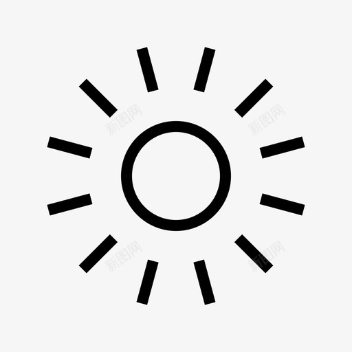 太阳天空阳光图标svg_新图网 https://ixintu.com 图标 天气 天空 太阳 提醒 阳光