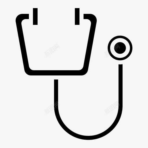 听诊器医院医疗图标svg_新图网 https://ixintu.com 医疗 医院 听诊器