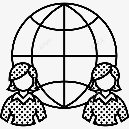 离岸商业女性图标svg_新图网 https://ixintu.com 世界 商业 商业女性点 女性 离岸