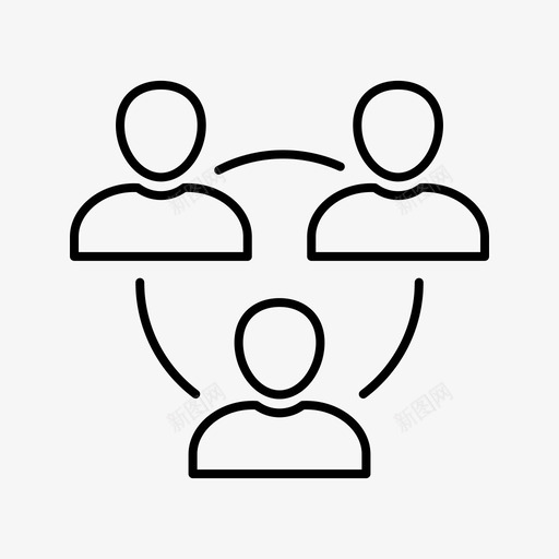用户人员团队图标svg_新图网 https://ixintu.com 21管理仪表板线黑色 人员 团队 用户