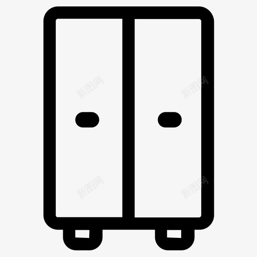 衣柜橱柜更衣室图标svg_新图网 https://ixintu.com 家具 更衣室 橱柜 衣柜