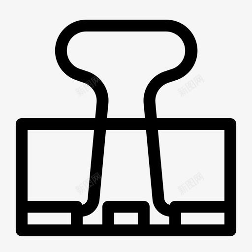 折叠夹活页夹斗牛犬图标svg_新图网 https://ixintu.com 办公室 折叠 斗牛 活页