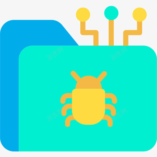Bug网络安全10扁平图标svg_新图网 https://ixintu.com Bug 扁平 网络安全10