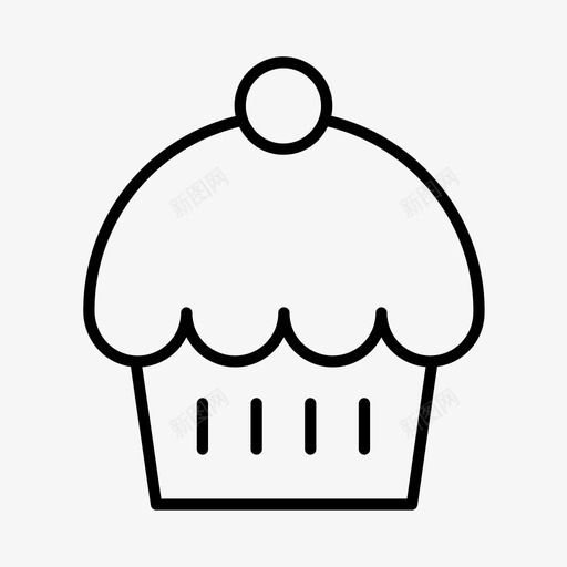 松饼面包师面包房图标svg_新图网 https://ixintu.com 松饼 甜点 糕点 面包师 面包房 食物