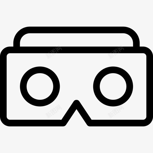 3d眼镜vr2线性图标svg_新图网 https://ixintu.com 3d眼镜 vr2 线性