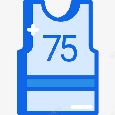 篮球运动衫户外活动27蓝色图标图标
