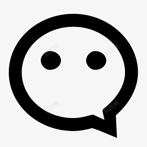 官方微信svg_新图网 https://ixintu.com 官方微信 微信 对话