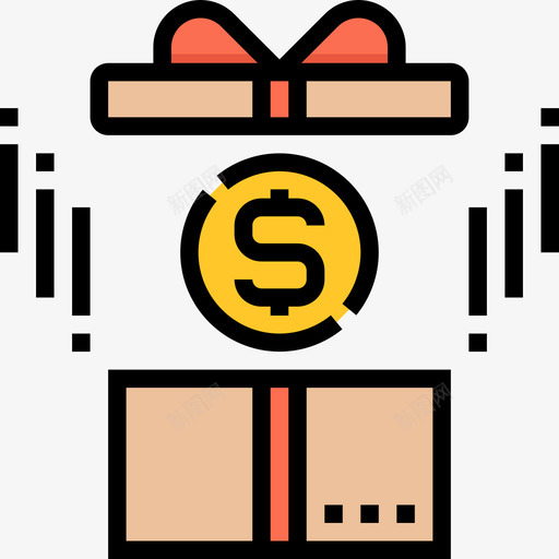 奖励众筹6线性颜色图标svg_新图网 https://ixintu.com 众筹6 奖励 线性颜色