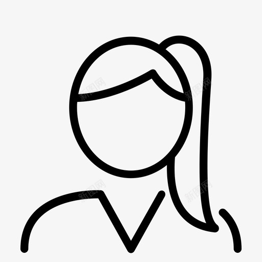 女人商人女孩图标svg_新图网 https://ixintu.com 商人 女人 女孩